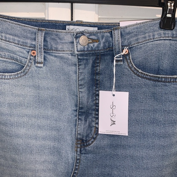 NWT Jessica Simpson Maxi Denim Light wash Skirt size 12 - Picture 3 of 6